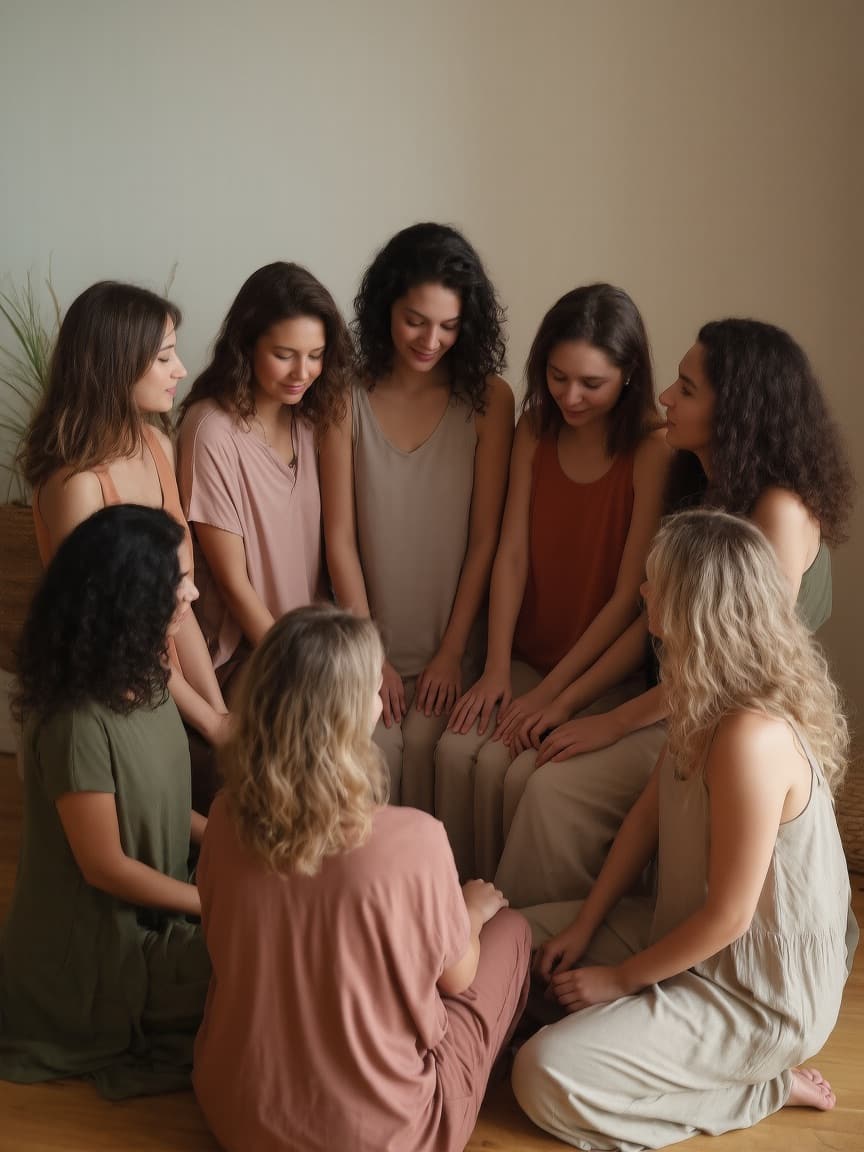Encuentro emocional entre dos personas durante una constelación familiar, reflejando vínculos invisibles y comprensión profunda.